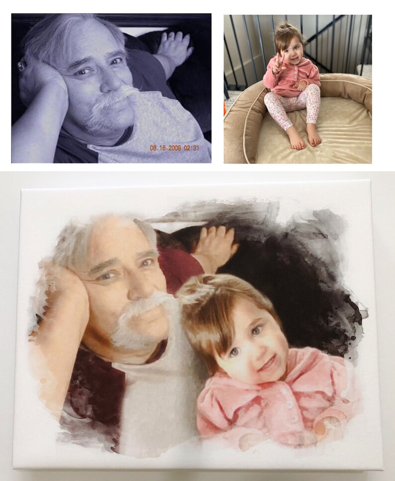 Combine Photos Editing Services for Watercolor Digital Prints Christmas image 2