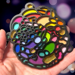 Custom Rainbow Embryo IVF Christmas Ornament - Laser Engraved - Personalized IVF Journey Ornament - Memorial