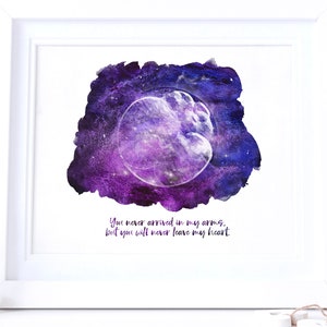 Watercolor IVF Embryo Art Print - Digital File Included - Custom New Dad Gift - New Mom Gift - Pregnancy Announcement - Fertility Gift