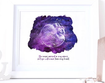 Watercolor IVF Embryo Art Print - Digital File Included - Custom New Dad Gift - New Mom Gift - Pregnancy Announcement - Fertility Gift