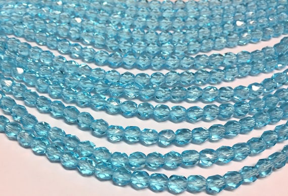 25 Ruby-Celsian Czech Firepolished Faceted Round Glass Bead Beads 6mm