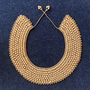 Vintage Beaded Collar Necklace Baar E. Beards, Inc. Japan  Vintage Pearl Collar Necklace Choker Baar & Beards Japanese Pearl display picture 1