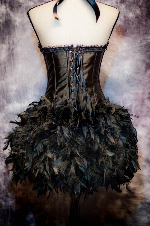 white christmas dresses Black Brocade Burlesque Plus Size Overbust Corset Tutu Skirt Dress 44 (FOR Waist Size 48