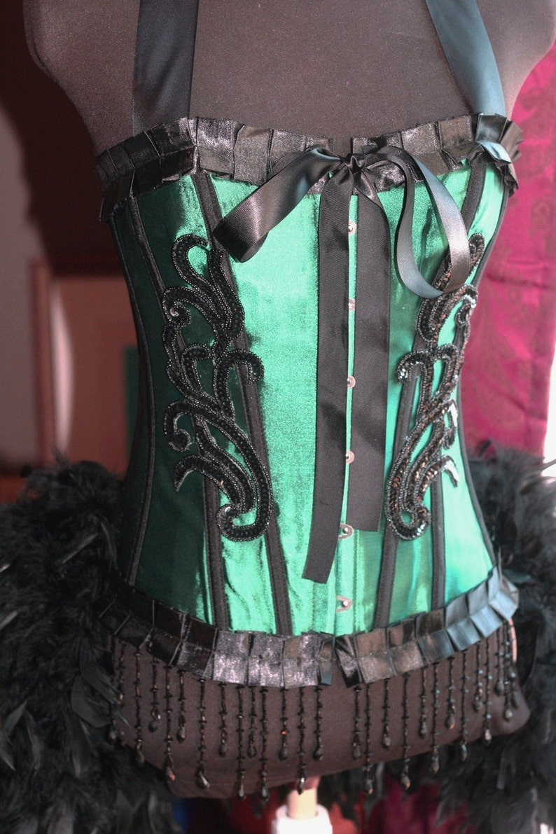 ABSINTHE Green Fairy Costume Circus Cosplay Burlesque Corset Etsy