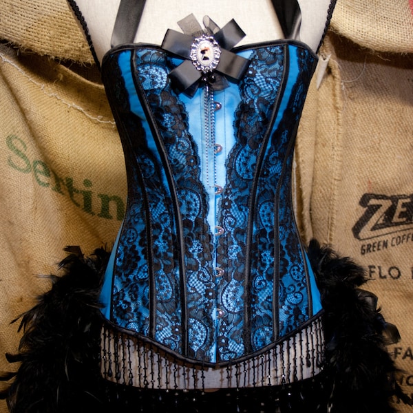 MARIE ANTOINETTE Burlesque Corset dress victorian costume for Steampunk gypsy party EVERYTHING Included!