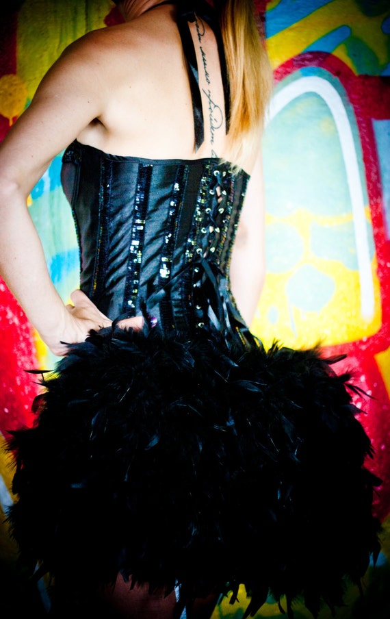 BLACK WIDOW Day of the Dead Dress Steampunk Costume Burlesque Wedding Corset  