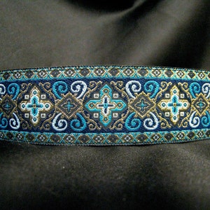 Regal Blue 1.5 or 2 inch Greyhound Martingale Dog Collar Padded and Lined with Free Custom Sizing 1.5 Inches