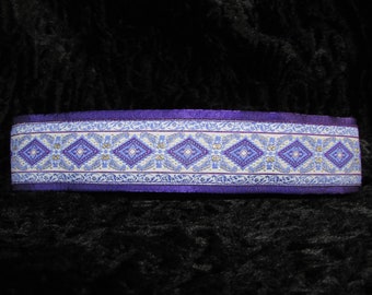 Leonardo Purple 1.5 or 2 inch Greyhound Martingale Dog Collar - Padded and Lined with Free Custom Sizing