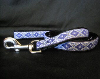 Blue, Purple, Red, or Pink Leonardo Leash - Made to Match SavingGreys Leonardo Martingale Dog Collar - Lead Only