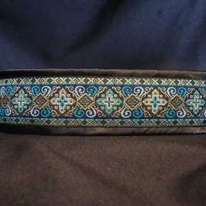 Regal Blue 1.5 or 2 inch Greyhound Martingale Dog Collar Padded and Lined with Free Custom Sizing 2 Inches