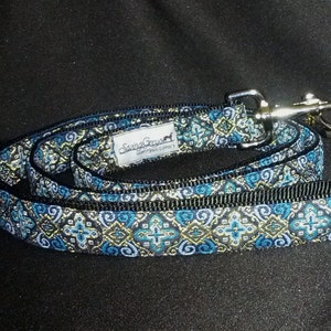 Regal Blue 1.5 or 2 inch Greyhound Martingale Dog Collar Padded and Lined with Free Custom Sizing image 5