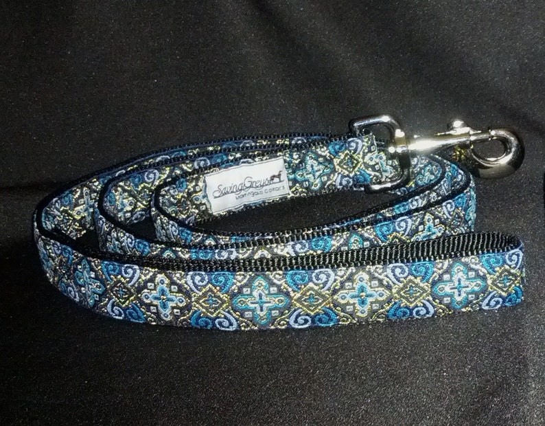 Regal Blue 1.5 or 2 inch Greyhound Martingale Dog Collar Padded and Lined with Free Custom Sizing image 5