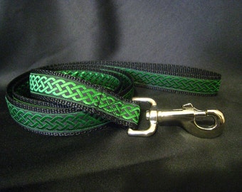 6 Color Choices! - Celtic Knot Leash - Made to Match SavingGreys Celtic Knot Martingale Dog Collar - Lead Only