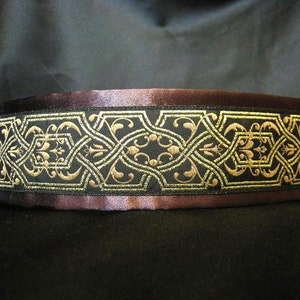 Fionn Brown 1.5 or 2 inch Greyhound Martingale Dog Collar Padded and Lined with Free Custom Sizing 2 Inches