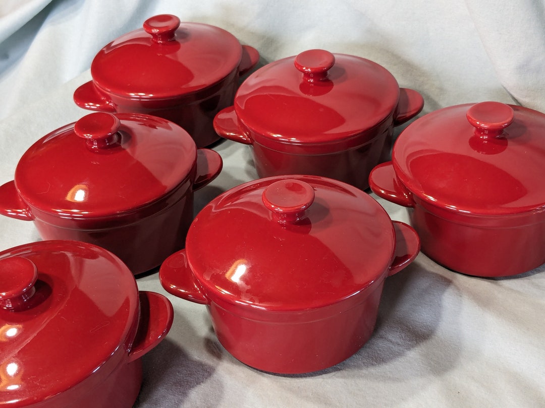 DENMARK Ramekins With Lids Individual Pots De Creme Tools Etsy