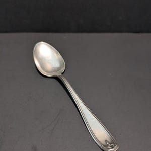 Chippendale 1919 Silverplate Spoon by 1881 Rogers R Keystone Oxford | Vintage Flatware Collectible Antique Silver Plated Spoon