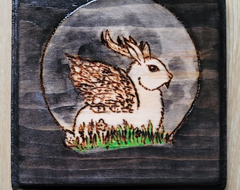 Wolpertinger Wood Plaque