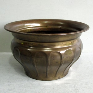 Vintage brass planter