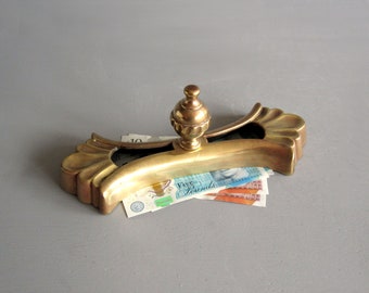 Antique brass office paperweight