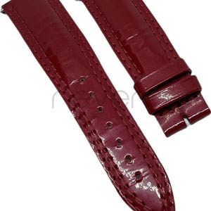 Jaeger lecoultre - bracelet -genuine leather - red - 18x16mm