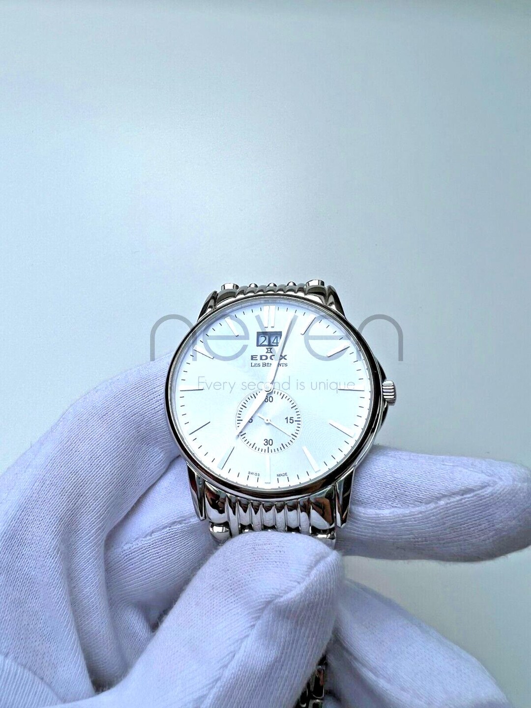 Edox les bemonts 837870 swiss made -5 atm ø 40mm