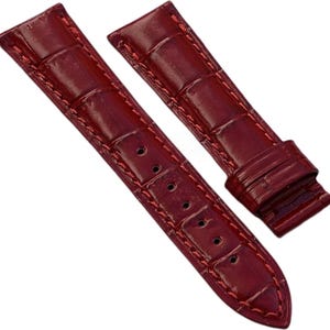 Mido - bracelet - genuine leather - 20 x 16 mm - red - nos