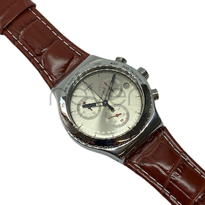 Swatch - swiss made - tachymeter - 43mm - water resistant - chronograph