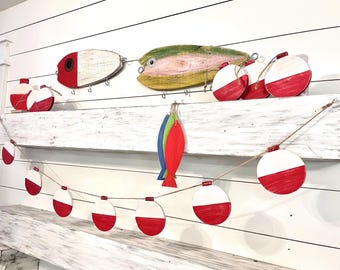 Bobber banner birthday decor fishing party birthday banner