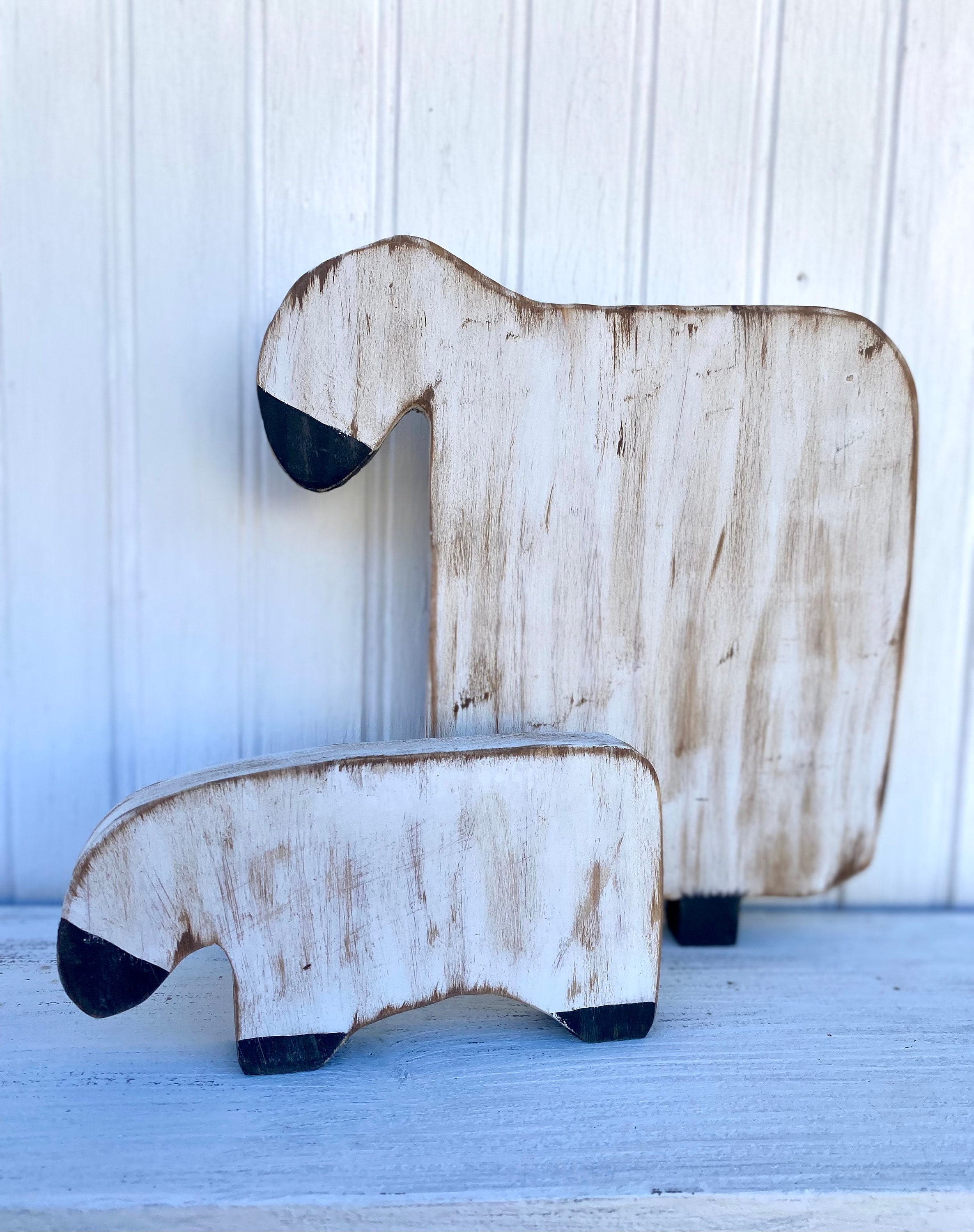 Primitive Sheep Rustic Sheep Set of Sheep Wooden Sheep Farmhouse Decor ...