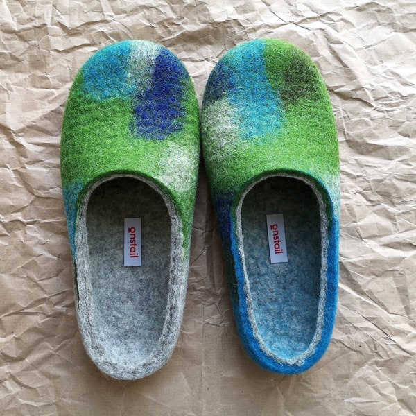 Wool Slippers - Etsy