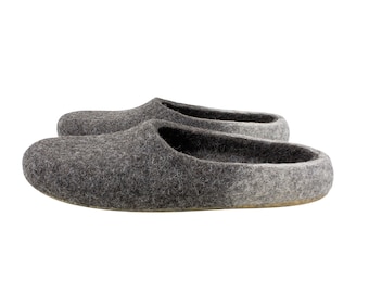 Pantuflas de lana de fieltro ecológico, unisex, ajuste personalizado