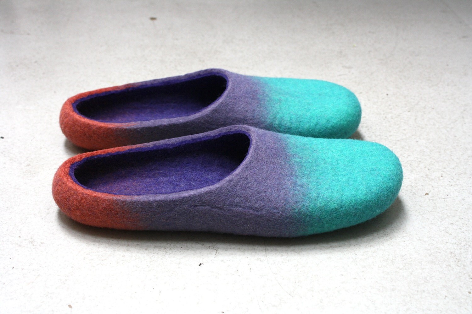 felted wool slippers