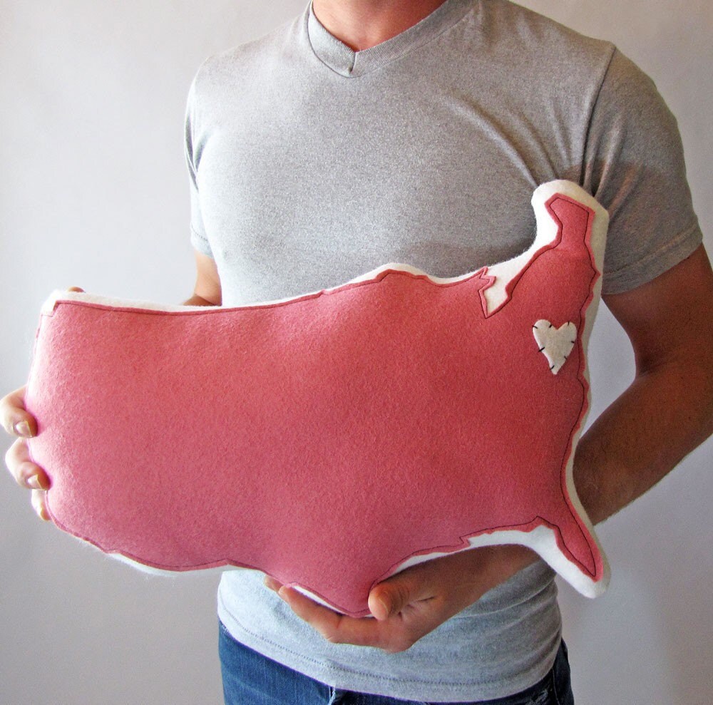 Customizable USA Pillow Etsy