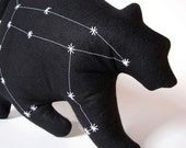 Ursa Major Constellation- The Great Bear in Black- Glow in the Dark