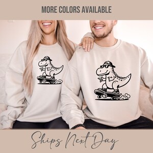 dinosaur Sweatshirt | Trex Pullover | Animal Lovers Sweatshirt | Funny Hoodie | Animal Apparel | Unisex Crewneck| Father&#39;s Day Gift |