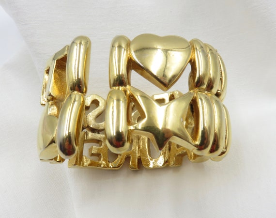 Circa 1980's Yves Saint Laurent Logo Cuff - image 6