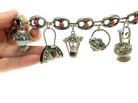 Vintage Italian Charm Bracelet - image 3