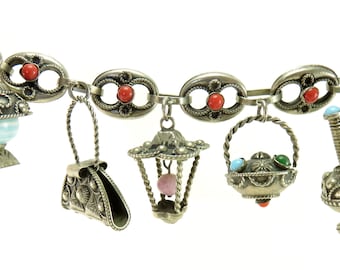 Vintage Italian Charm Bracelet