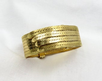 Circa 1950's Ladies Gubelin 18KT Gold Bracelet Watch