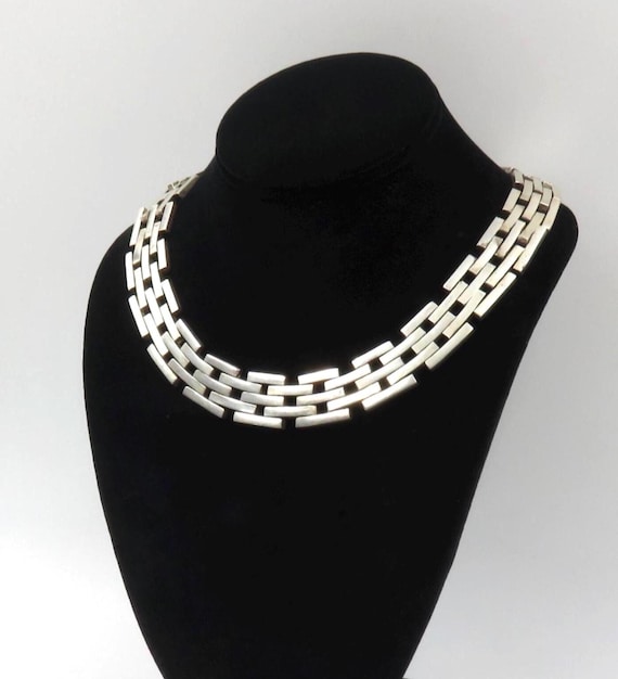 アクセサリー MEXICO VINTAGE SILVER NECKLACE Vintage Mexican Silver Link Collar Necklace - Etsy