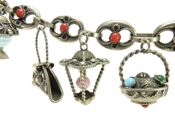 Vintage Italian Charm Bracelet - image 2