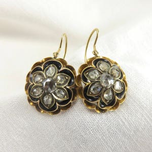 Circa 1840&#39;s Rose Cut Diamond Earrings