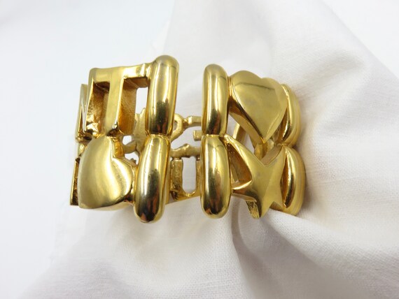 Circa 1980's Yves Saint Laurent Logo Cuff - image 4