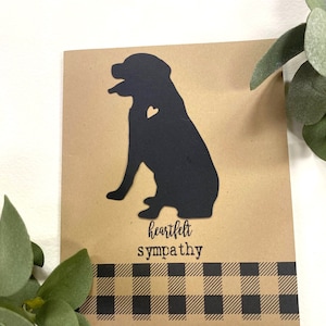 Pet sympathy card for dog death / Dog condolence card /Pet Loss, Sympathy card loss of Pet