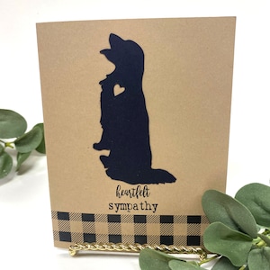 Pet sympathy card for dog death / Dog condolence card /Pet Loss