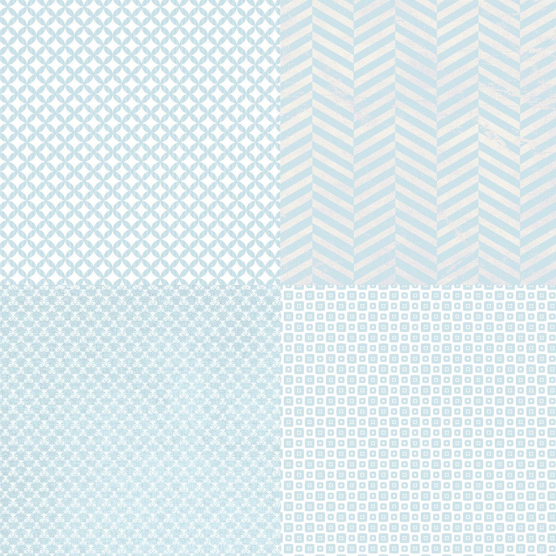 Nursery Baby Blue Digital Paper Pack Collectioninstant DOWNLOAD - Etsy