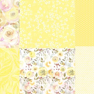 Fresh & Fun Yellow Scrapbook Digital Paper Pack 18**INSTANT DOWNLOAD ...