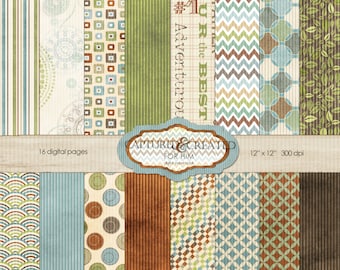 For Him Digital Paper Pack 14****INSTANT DOWNLOADS****