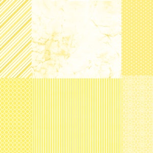Fresh & Fun Yellow Scrapbook Digital Paper Pack 18**INSTANT DOWNLOAD ...
