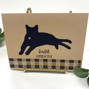Pet sympathy card for Cat death / Cat condolence card /Pet Los